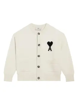 AMI Paris: Белый кардиган  Ami de Cœur