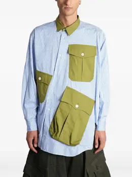 Comme des Garçons Homme Plus: Рубашка в полоску 
