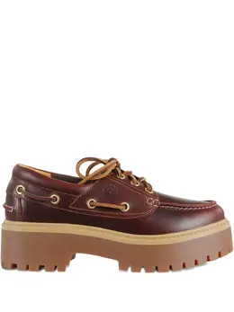 Timberland: Коричневые сабо 