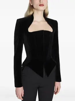 Mugler: Бархатная куртка 