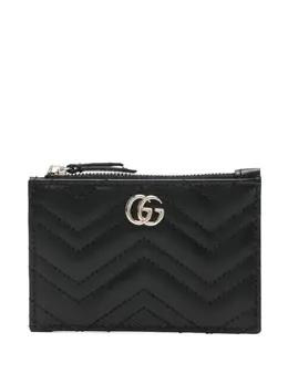 Gucci: Чёрный кошелёк  GG