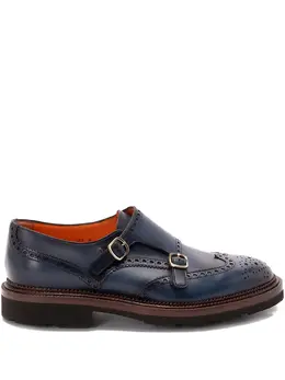 Santoni: Голубые туфли 