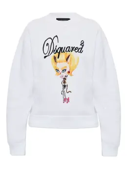 DSQUARED2: Свитер с принтом 