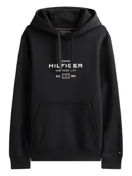 Tommy Hilfiger: Чёрная толстовка 