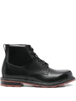 Bally: Чёрные ботинки 