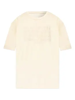 Maison Margiela: Бежевая футболка 