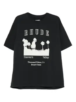 RHUDE: Футболка с принтом 