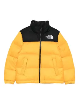 The North Face: Жёлтая куртка  Logo