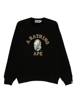 A BATHING APE®: Чёрный свитшот 