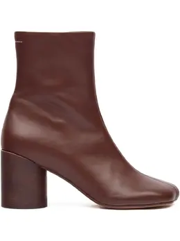 MM6 Maison Margiela: Коричневые ботинки 