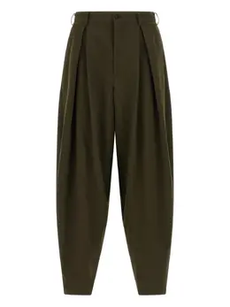 Comme des Garçons Homme Plus: Зелёные брюки 