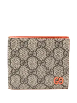 Gucci: Бежевый кошелёк  GG Supreme