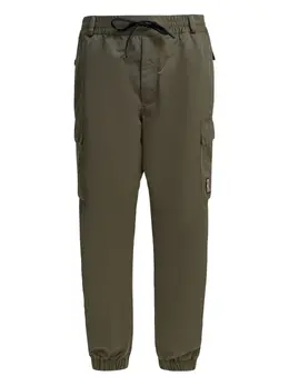 Moncler Grenoble: Зелёные брюки 