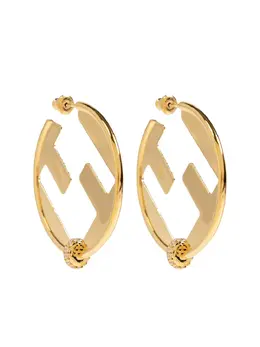 FENDI: Серьги  FF