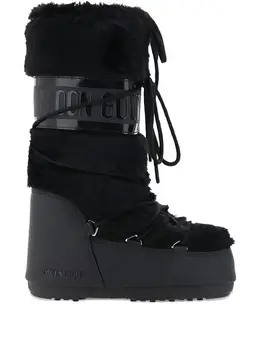 Moon Boot: Чёрные ботинки 