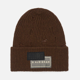 Maison Margiela MM6: Коричневая шапка 