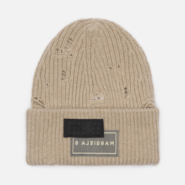 Maison Margiela MM6: Бежевая шапка 