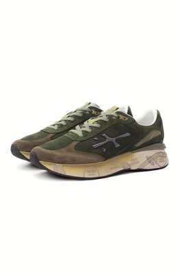 Premiata: Кроссовки цвета хаки 