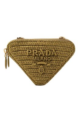 Prada: Сумка цвета хаки 