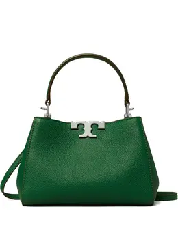 Tory Burch: Зелёная сумка через плечо  Eleanor