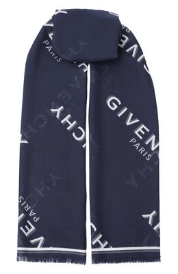 Givenchy: Синий шарф 