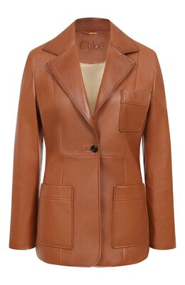 Chloé: Кожаный жакет 