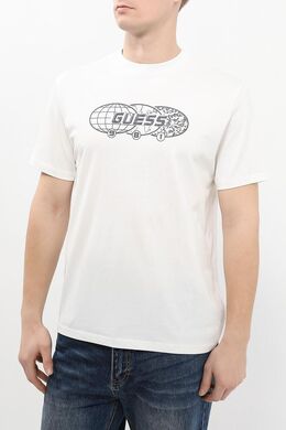 Guess: Хлопковая футболка 