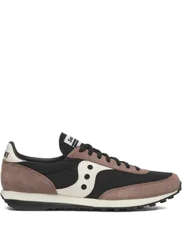 Saucony: Чёрные кроссовки 