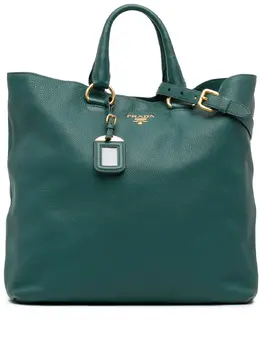 Prada Pre-Owned: Голубая сумка-шоппер 