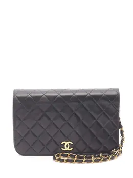 CHANEL Pre-Owned: Чёрная сумка через плечо 