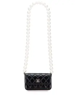 CHANEL Pre-Owned: Чёрный клатч 