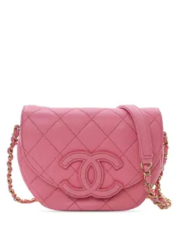 CHANEL Pre-Owned: Розовая сумка через плечо 
