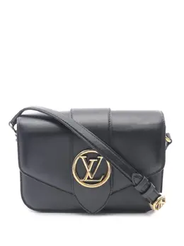 Louis Vuitton Pre-Owned: Чёрная сумка через плечо 