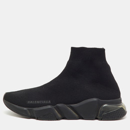Balenciaga: Чёрные мокасины  Speed.2