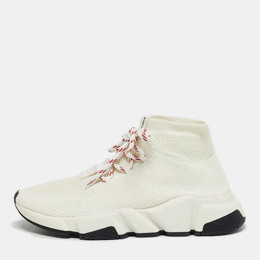 Balenciaga: Белые кроссовки  Speed Trainer