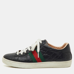 Gucci: Чёрные кроссовки  Ace