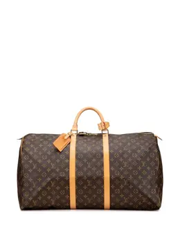 Louis Vuitton Pre-Owned: Коричневая дорожная сумка 