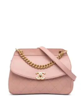 CHANEL Pre-Owned: Розовая сумка через плечо 