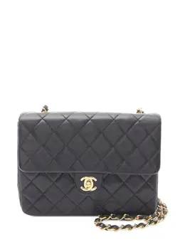 CHANEL Pre-Owned: Чёрная сумка через плечо 