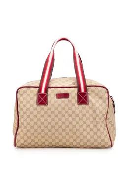 Gucci Pre-Owned: Коричневая дорожная сумка 