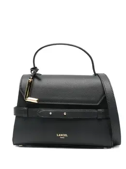 Lancel: Чёрная сумка-шоппер 