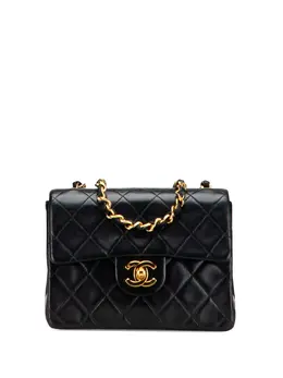 CHANEL Pre-Owned: Чёрная сумка через плечо 