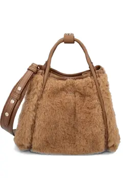 Max Mara: Коричневая сумка-шоппер 