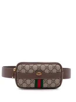 Gucci Pre-Owned: Коричневая поясная сумка 