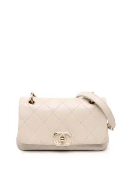 CHANEL Pre-Owned: Коричневая сумка через плечо 