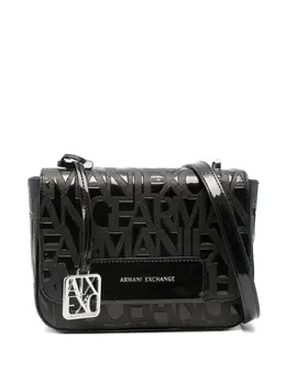 Armani Exchange: Чёрная сумка 
