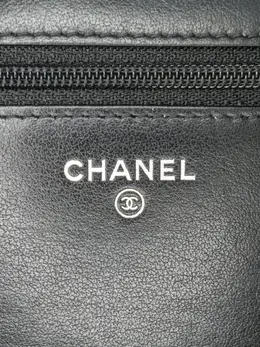CHANEL Pre-Owned: Чёрный кошелёк 