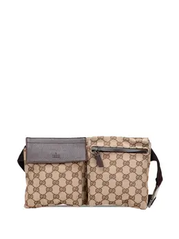 Gucci Pre-Owned: Коричневая поясная сумка 