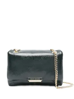 Armani Exchange: Тёмная сумка через плечо 