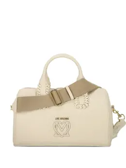 Love Moschino: Бежевая сумка-шоппер 